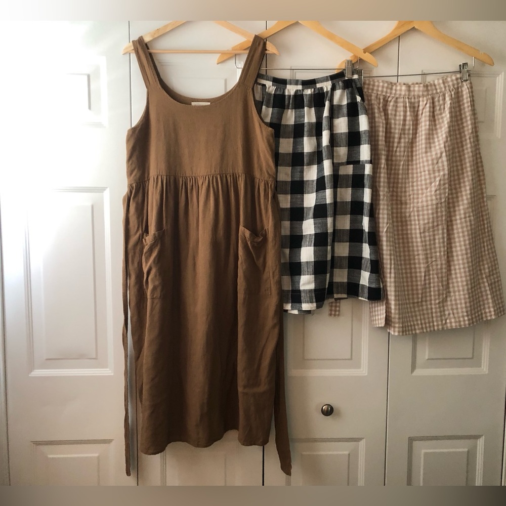 🌼 Little Cottonwood Brown Cottage Dress Size L